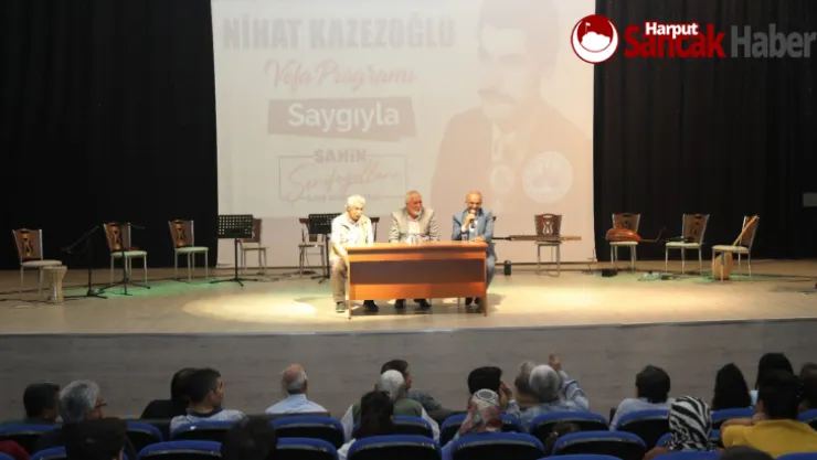 Elazığ Belediyesi, Mahalli Müziğimizin Usta İsmi Nihat Kazezoğlu'na Vefa Programı Düzenledi