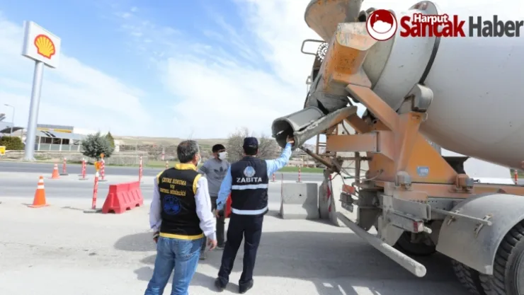 Elazığ Belediyesi'nden Beton Mikserlerine Denetim