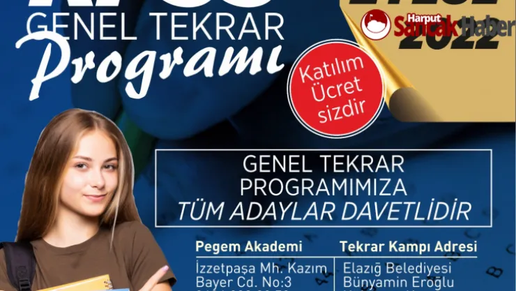 Elazığ Belediyesi'nden Ücretsiz KPSS Tekrar Dersleri