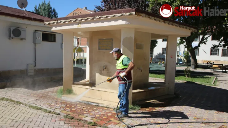 Elazığ Belediyesi Şehir Genelinde Hijyen Çalışmalarını Sürdürüyor