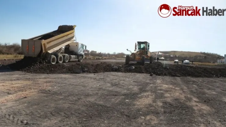 Elazığ Belediyesi Yeni Yol Çalışmalarını Sürdürüyor
