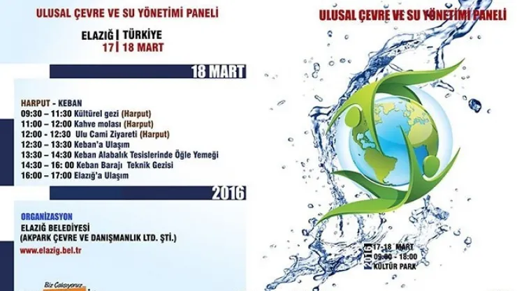Elazığ Belediyesi'nden Ulusal Çevre ve Su Yönetimi Paneli Gerçekleştirildi