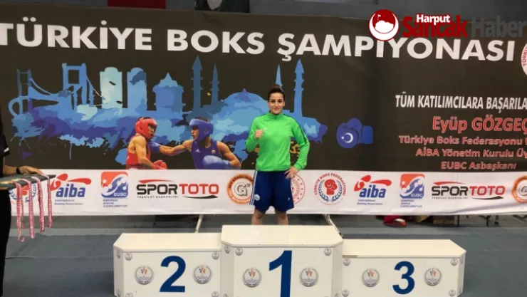 Elazığ Belediyespor Kulübü Boks Takımı Sporcusu Gizem Özer Altın Madalya Kazandı