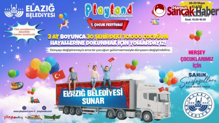 Elazığ'da 1. Çocuk Festivali Düzenleniyor