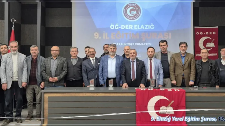 Elazığ'da 9. İl Eğitim Şurası Gerçekleştirildi