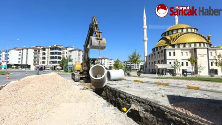 Elazığ'da Altyapı Yenileme Çalışmaları Sürüyor