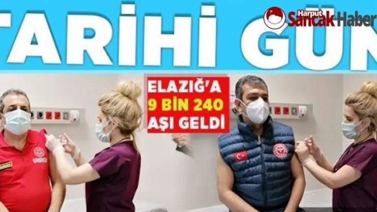 Elazığ'da Aşı Uygulaması Başladı