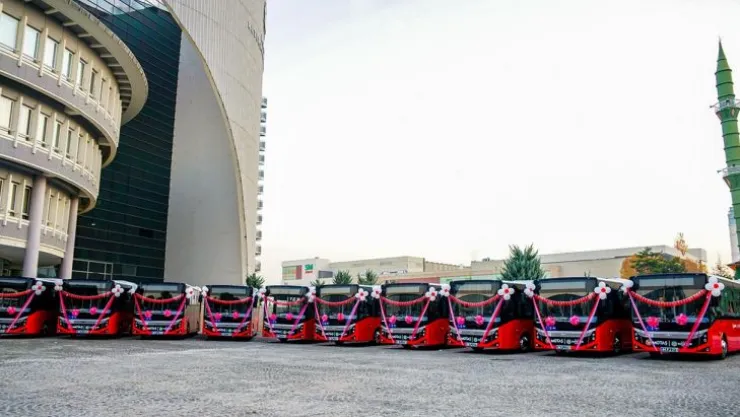 Motaş tarafından 10 adet yeni otobüs alındı