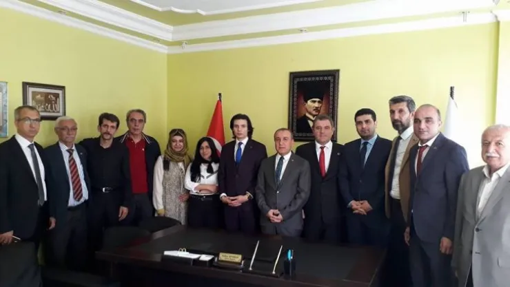 MHP Milletvekili adaylarından Ekici ve Çaparoğlu, Bimyad'ı ziyaret etti.