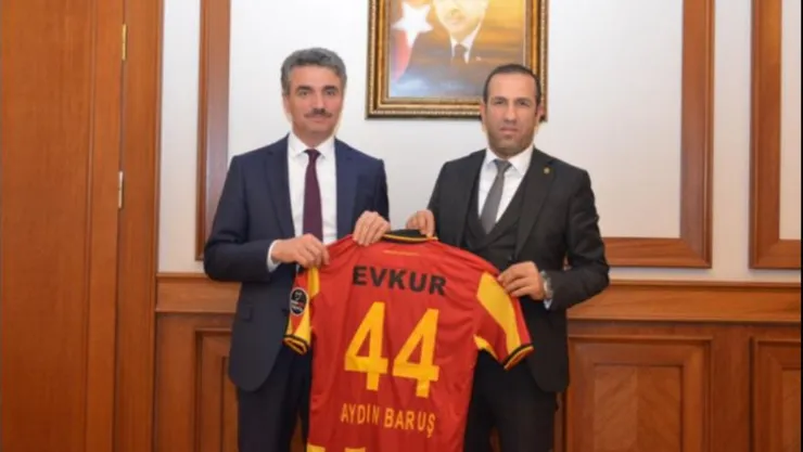 Evkur Yeni Malatyaspor Başkanı Gevrek'ten Vali Baruş'a Ziyaret