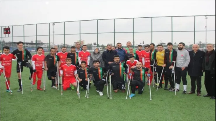 Çalık,  Ampute maçı izledi