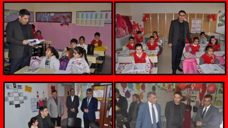 Kaymakam Öztürk Yavuz Selim ve Murat İlkokulunda İncelemelerde Bulundu