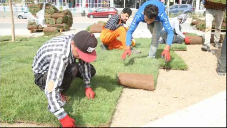 PARK VE BAHÇELER MÜDÜRLÜĞÜ DAHA YEŞİL BİR ELAZIĞ İÇİN ÇALIŞIYOR