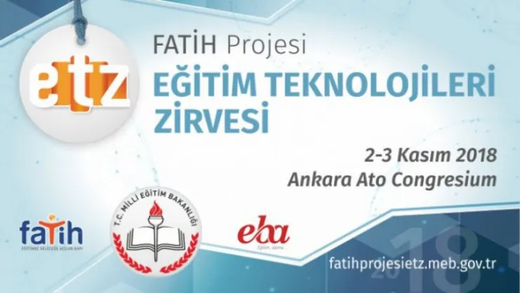 'FATİH Projesi Eğitim Teknolojileri Zirvesi' 2-3 Kasım'da gerçekleşecek