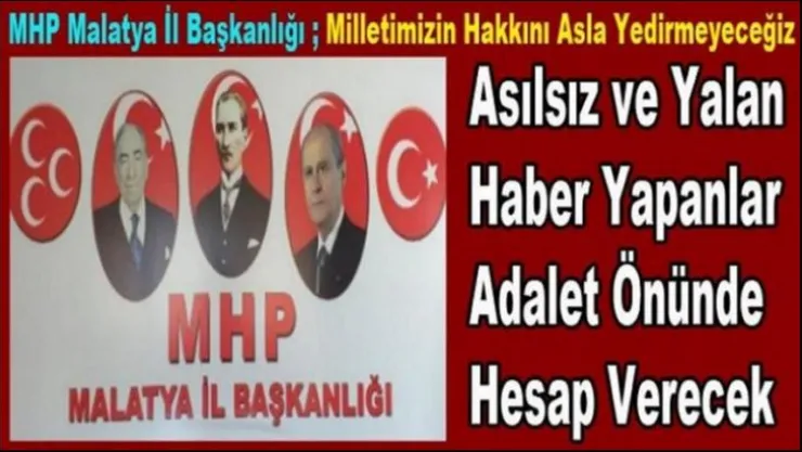 Asılsız ve Yalan Haber Yapanlar Adalet Önünde Hesap Verecek