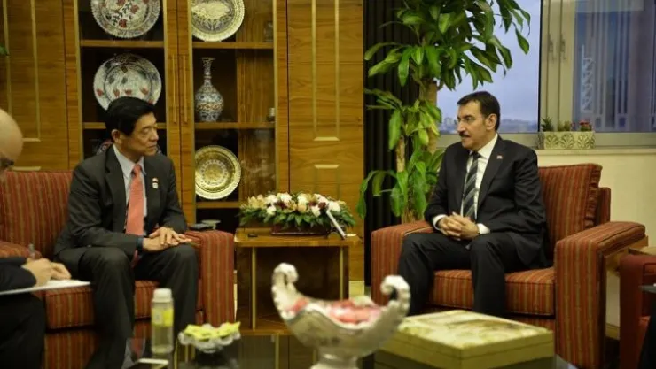Bakan Tüfenkci, Japonya Ankara Büyükelçisi Miyajima'yı kabul etti
