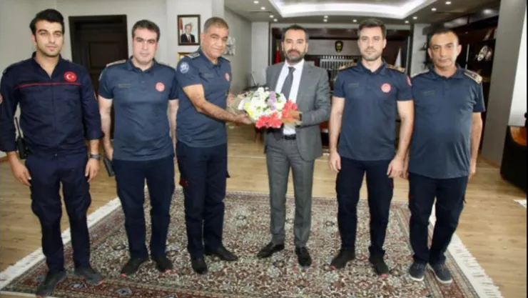 BAŞKAN ŞERİFOĞULLARI, İTFAİYECİLERİ AĞIRLADI