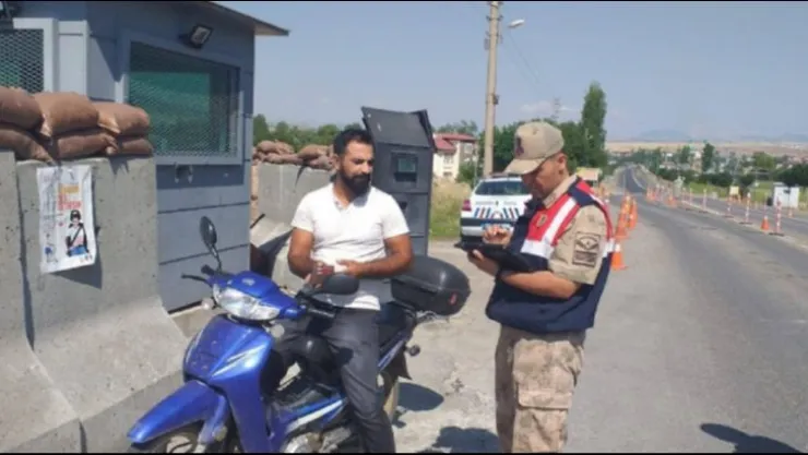 JANDARMADAN MOTOSİKLET DENETİMİ