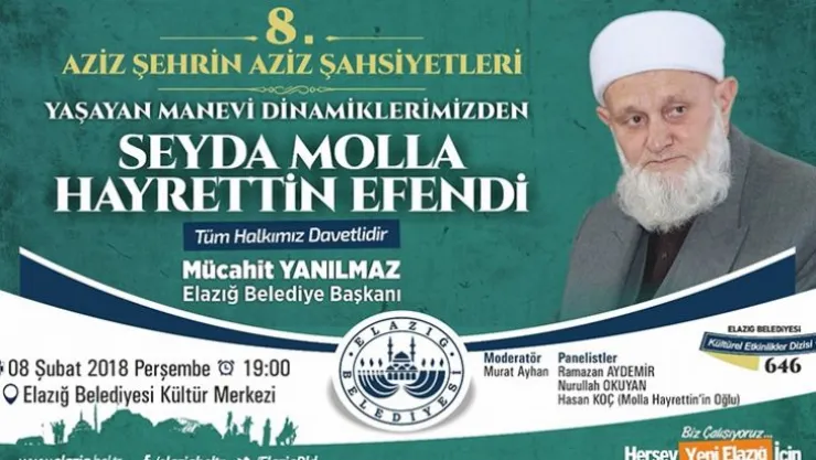 Seyda Molla Hayrettin Efendi' Anılacak