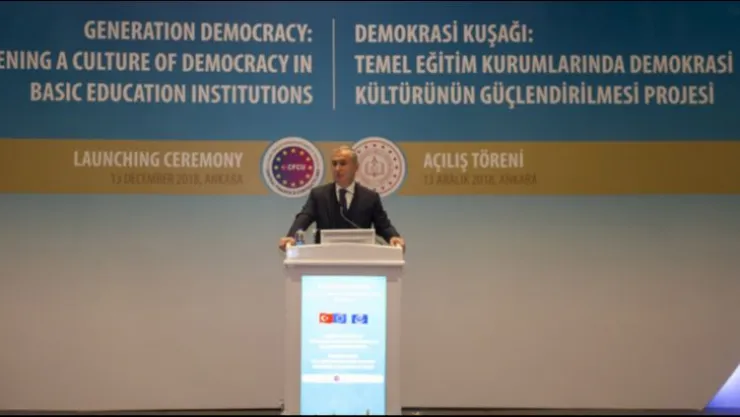 'TEMEL EĞİTİM KURUMLARINDA DEMOKRASİ KÜLTÜRÜNÜN GÜÇLENDİRİLMESİ PROJESİ'