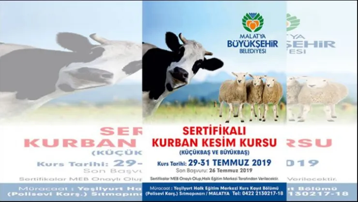 Büyükşehir Kurban Kesim Kursu Düzenliyor