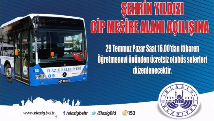 Ücretsiz Otobüs Seferleri Düzenlenecek