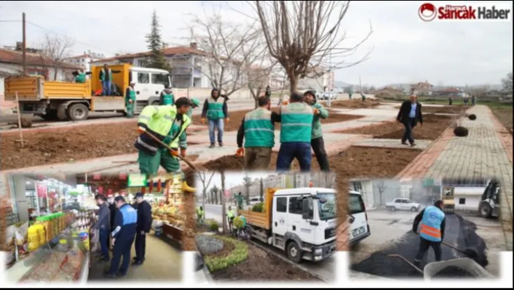 BELEDİYE SAHAYA İNDİ