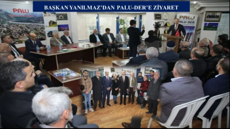 BAŞKAN YANILMAZ'DAN PALU-DER'E ZİYARET