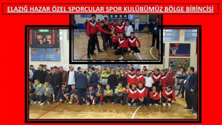 ELAZIĞ HAZAR ÖZEL SPORCULAR SPOR KULÜBÜMÜZ BÖLGE BİRİNCİSİ