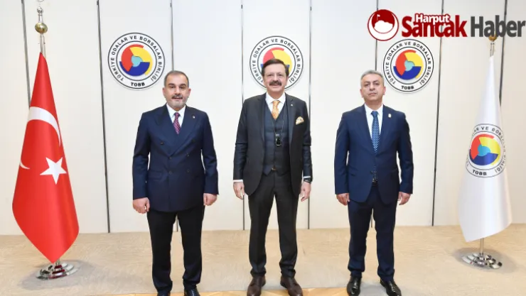 Elazığ Ticaret ve Sanayi Odası TOBB Başkanı Rifat Hisarcıklıoğlu'nu Ziyaret Etti.
