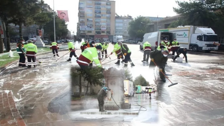 Elazığ'da Koronavirüse Karşı Dezenfeksiyon Çalışmaları