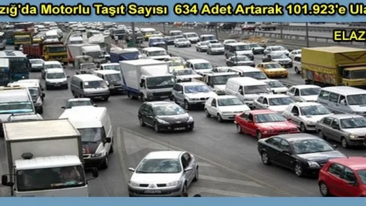 Elazığ'da Motorlu Taşıt Sayısı 101.923'e Ulaştı.