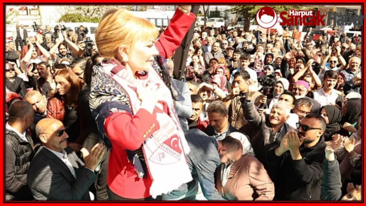 Elazığlılar Bağımsız Aday Prof. Dr. Yasemin Açık'ı Bağrına Bastı