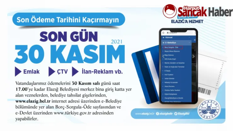 Emlak, Çtv, İlan ve Reklam Vergi Ödemeleri İçin Yarın Son Gün
