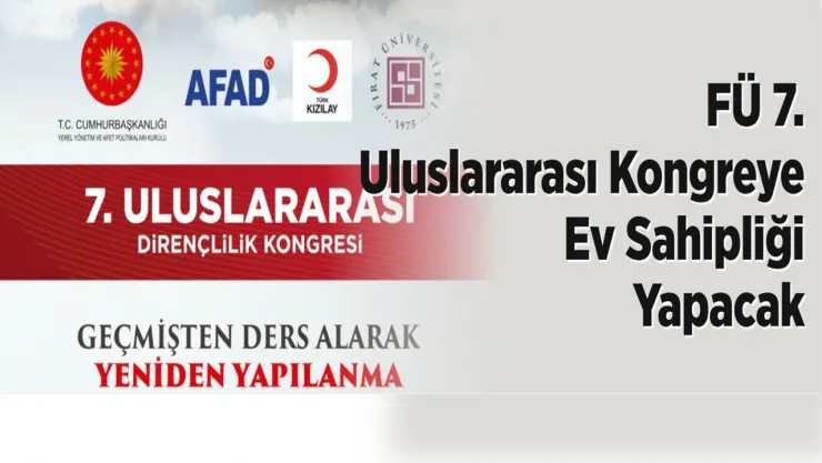 Fırat Ünv. 7. Uluslararası Kongreye Ev Sahipliği Yapacak
