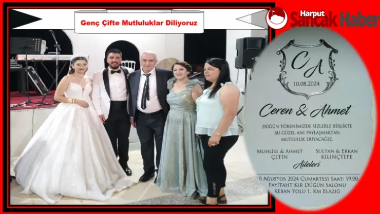 Genç Çifte Mutluluklar Diliyoruz