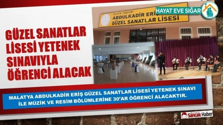 Güzel Sanatlar Lisesi Yetenek Sınavıyla Öğrenci Alacak