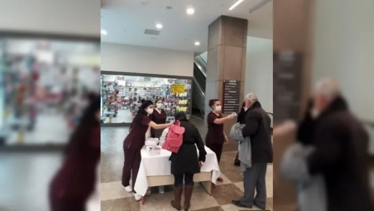 Hastaneye Giriş Yapan Herkesin Ateşi Ölçülüyor