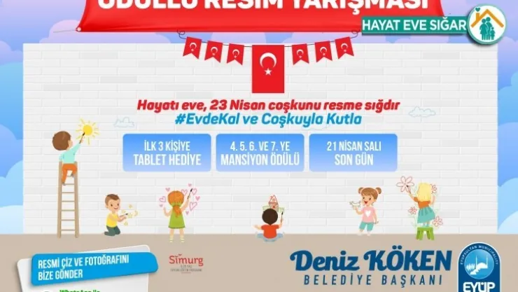 Hayatı Eve, 23 Nisan Coşkunu Resme Sığdır