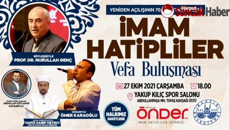 İmam Hatipliler Vefa Buluşmasına Davet