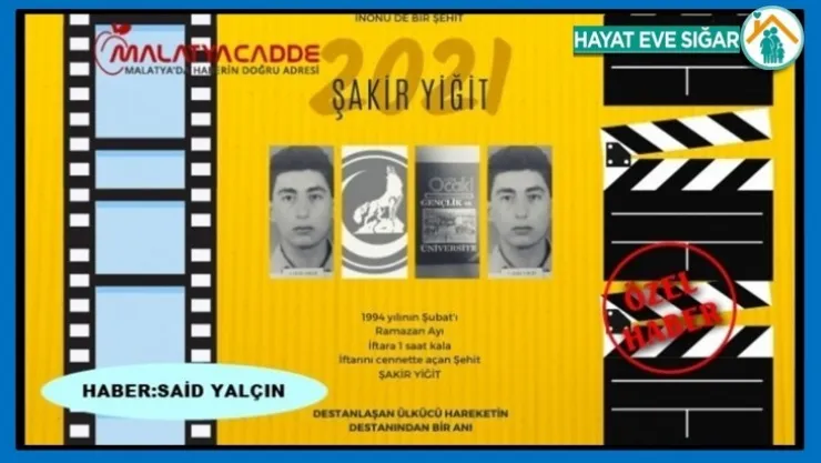 İnönü 'de Bir Şehit: Şakir Yiğit