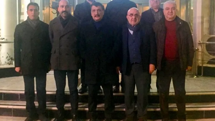 İş adamlarından Başkan Gürkan'a geçmiş olsun ziyareti