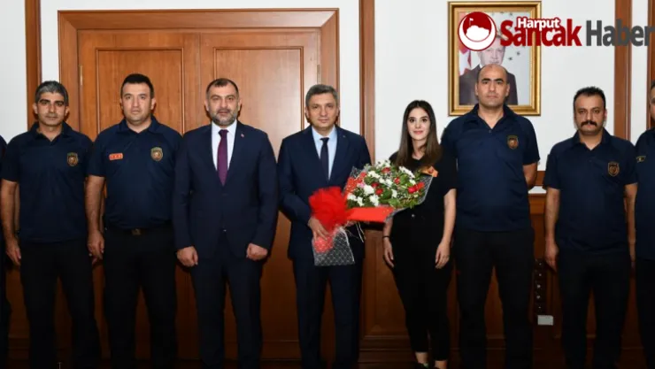 İtfaiyecilerden Vali Şahin'e Ziyaret