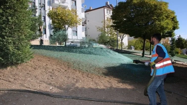 Kent Genelinde Hydroseeding Çalışmaları Devam Ediyor