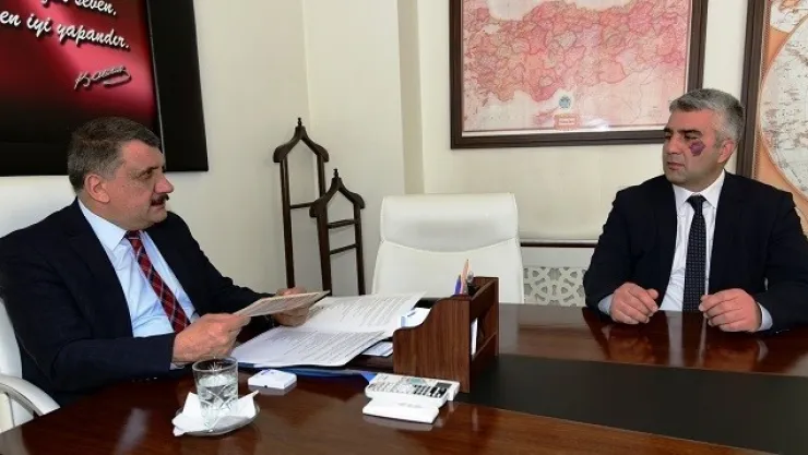 Kent Konseyi Genel Sekreteri Pektaş, Başkan Gürkan'ı Ziyaret Etti