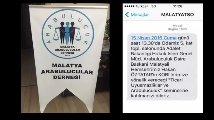 Malatya Arabulucular Dernek Başkanı Avukat F. Betül Aksoğan açıklamalarda bulundu., 