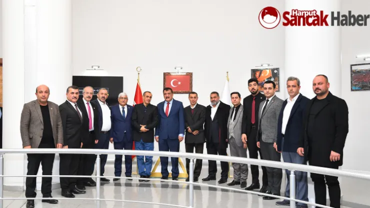 Malatya Muhtarlar Derneği Başkan Gürkan'ı Ziyaret Etti