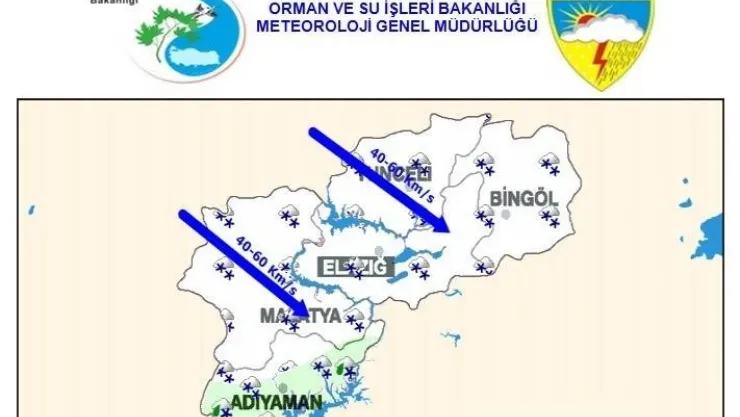 METEOROLOJİDEN KUVVETLİ RÜZGÂR UYARISI