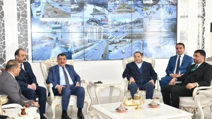 Mhp Yeni Yönetimi Başkan Gürkan'ı Ziyaret Etti