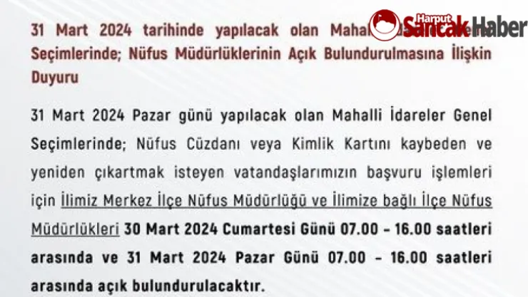 O Kurum Yarın Açık Olacak